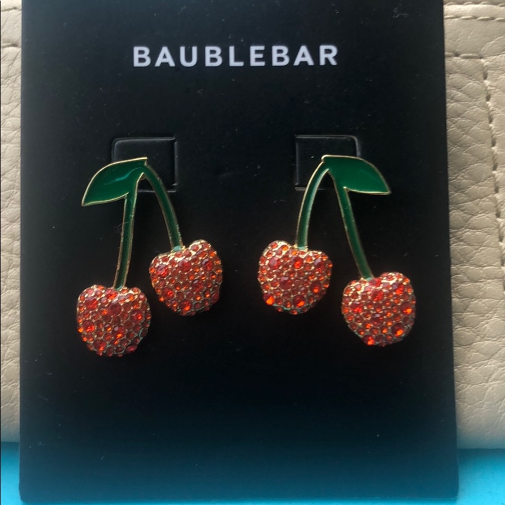 Bauble Bar cherry earrings